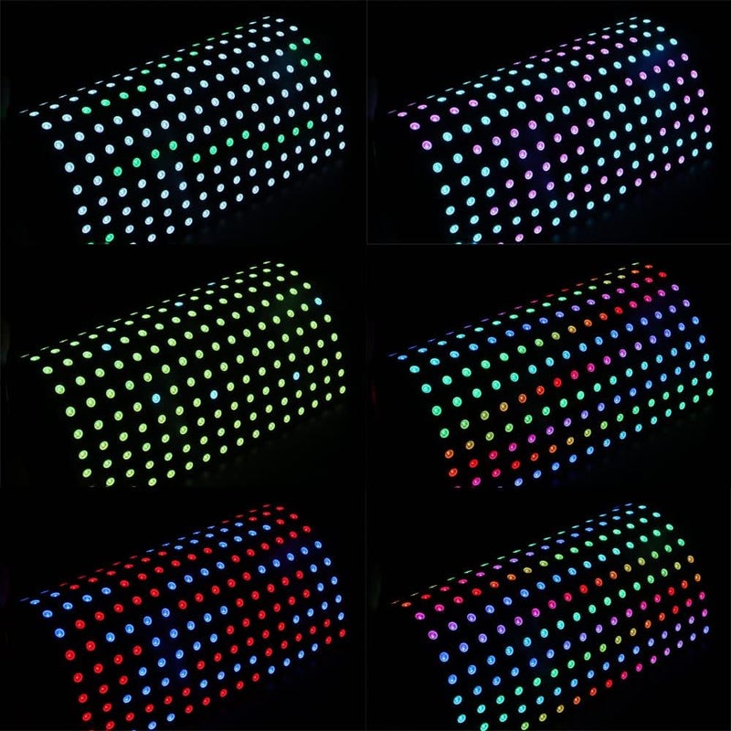 LOAMLIN WS2812B RGB LED Digital Flexible Individually Addressable Panel Light WS2812 8X8 16X16 8X32 LED Module Matrix Screen DC5V (16X16 256Pixels) - Image 4
